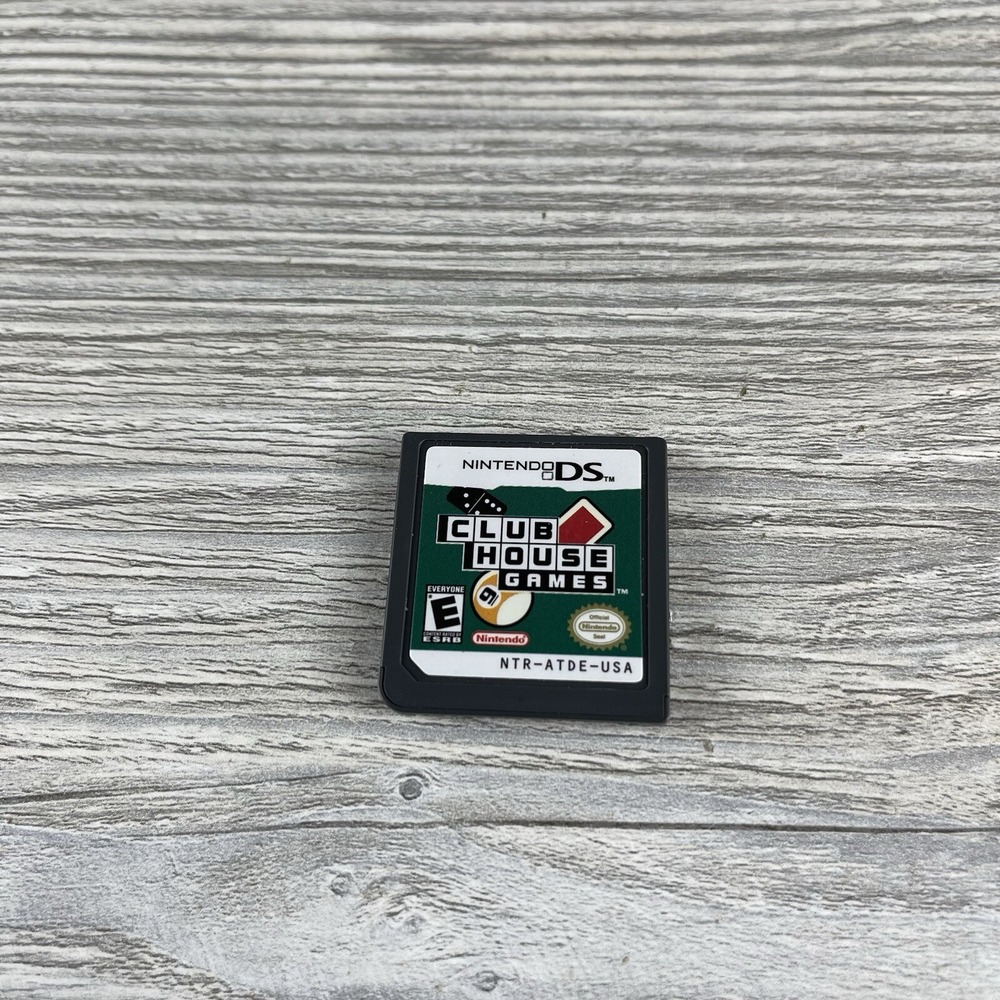 Club House Games (NINTENDO DS, 2006) Tested, Authentic, Cartridge Only